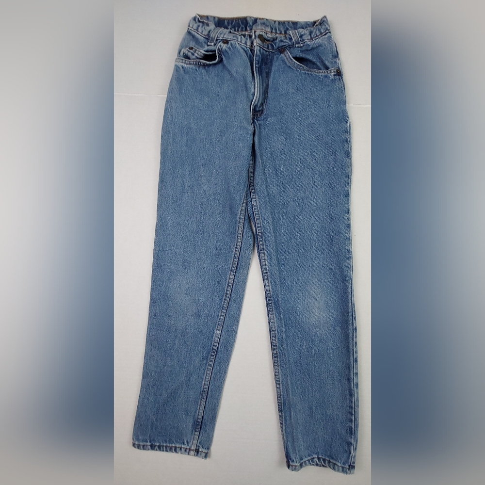 Vintage 90's Levis 506 Jeans Student Size 26x28 Blue Denim Orange Tab Made USA